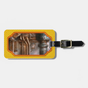 Etiqueta De Bagagem Steampunk - Plumbação - abstrato industrial