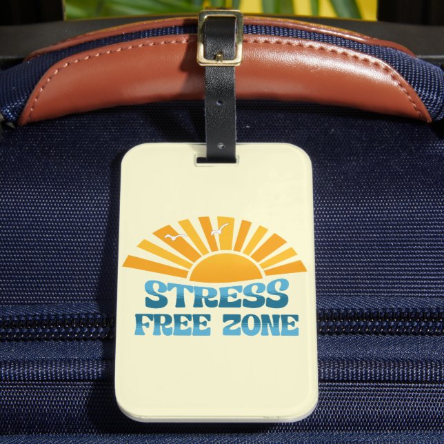Etiqueta De Bagagem Stress Free Zone (Frente Insitu 2)