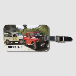 Etiqueta De Bagagem Sua foto, personalize, iniciais, simples