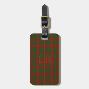 Etiqueta De Bagagem Suas iniciais em Bruce Clan Tartan