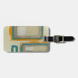 Etiqueta De Bagagem Suave e Ousado Abstrato Inspirado em Rothko