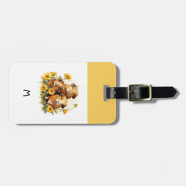 Etiqueta De Bagagem Suínos-guineenses, Animais De Companhia Esbranquiç