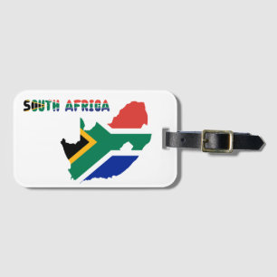 Etiqueta De Bagagem Sul - bandeira africana