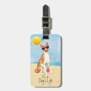 Etiqueta De Bagagem Summer Basenji Tag