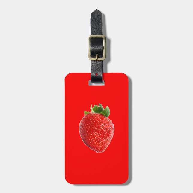 Etiqueta De Bagagem Summer Strawberry (Frente Vertical)