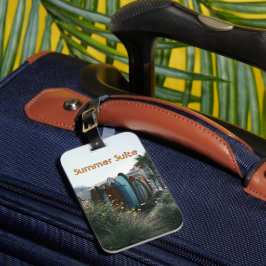 Etiqueta De Bagagem Summer Suite Surfboards & Palmeiras