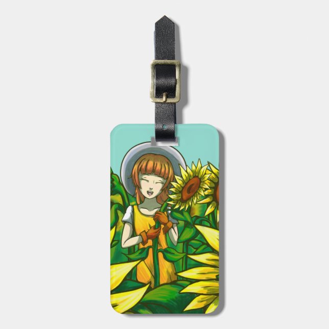 Etiqueta De Bagagem Sunflowers (Frente Vertical)