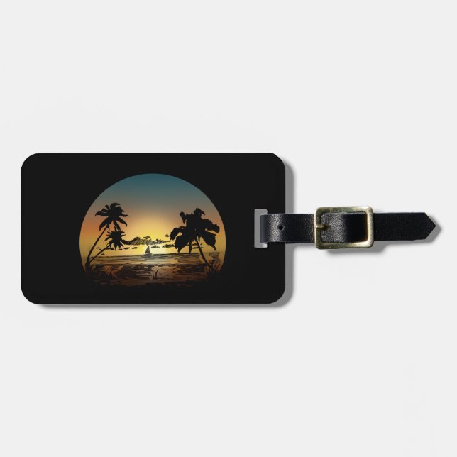 Etiqueta De Bagagem Sunset (Frente Horizontal)