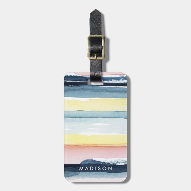 Etiqueta De Bagagem Sunset Stream I (Frente Vertical)