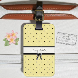 Etiqueta De Bagagem Sunshine Yellow Chic Summer Vacation Luggage Tag