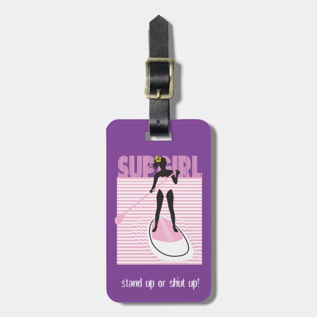 Etiqueta De Bagagem SUP Girl (Frente Vertical)