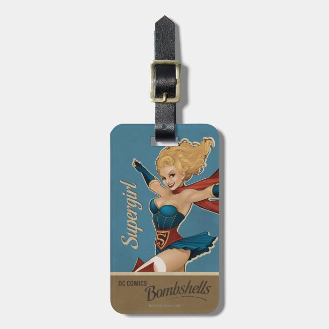 Etiqueta De Bagagem Supergirl Bombshell (Frente Vertical)