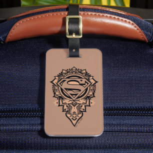 Etiqueta De Bagagem Supergirl Mandala Graphic