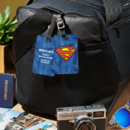 Etiqueta De Bagagem Superman S-Shield | Logotipo clássico