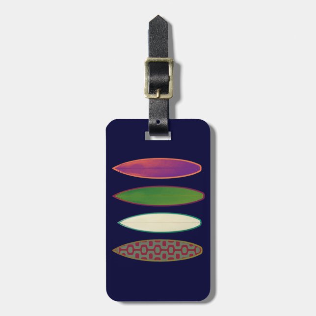 Etiqueta De Bagagem surfboards  ~ surfing style (Frente Vertical)