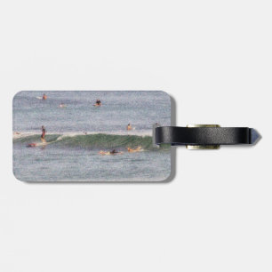 Etiqueta De Bagagem Surfistas havaianos Waikiki do Tag da bagagem