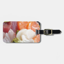 Etiqueta De Bagagem Sushi Japonês Delicioso Comida Asiática Gostoso