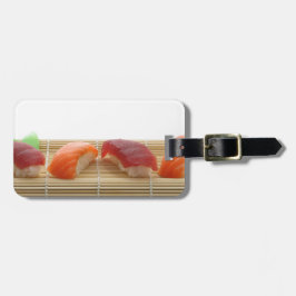 Etiqueta De Bagagem Sushi Japonês Delicioso Comida Asiática Gostoso