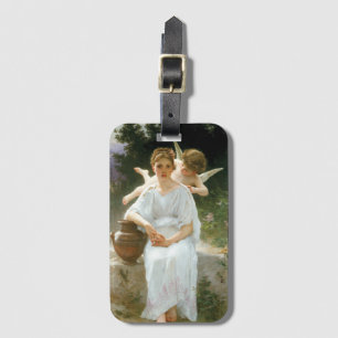 Etiqueta De Bagagem Sussurros de Amor, Primeira Rêverie de Bouguereau