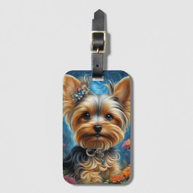 Etiqueta De Bagagem Sweet Yorkie (Frente Vertical)