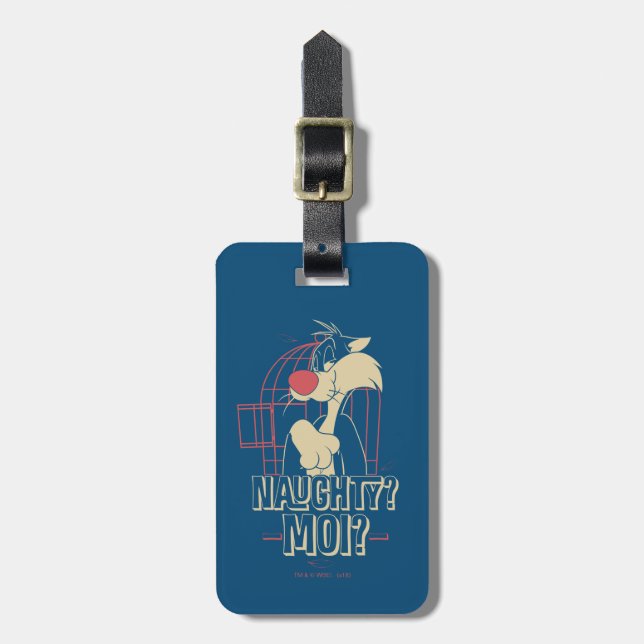 Etiqueta De Bagagem SYLVESTER™ - Naughty? Moi? (Frente Vertical)