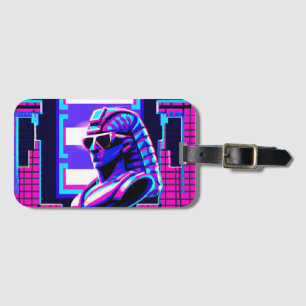 Etiqueta De Bagagem Synthwave Pharaoh