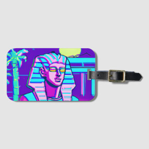 Etiqueta De Bagagem Synthwave Pharaoh