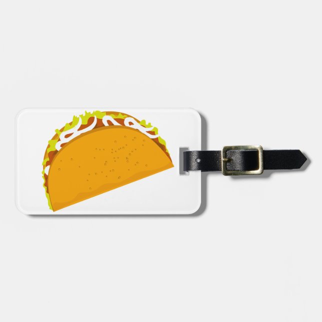 Etiqueta De Bagagem Taco saboroso (Frente Horizontal)