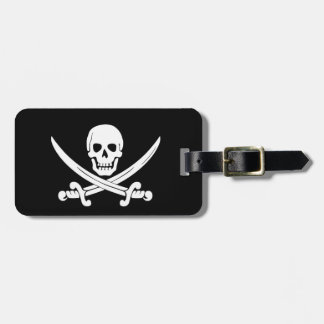 Etiqueta De Bagagem Tag alegre de Roger Bagage da bandeira de pirata