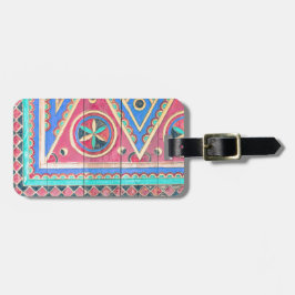 Etiqueta De Bagagem Tag árabe tribal do saco do viagem da porta de