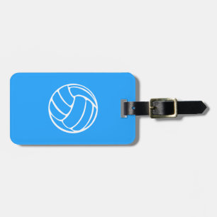 Etiqueta De Bagagem Tag azul da bagagem do voleibol