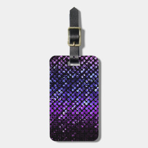 Etiqueta De Bagagem Tag Bling de cristal roxo Strass da bagagem