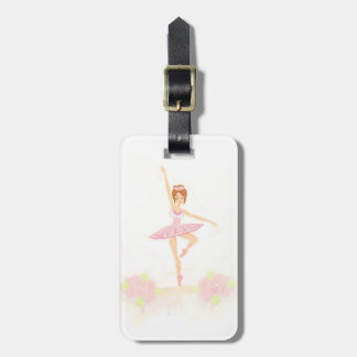 Etiqueta De Bagagem Tag bonito da bagagem da bailarina