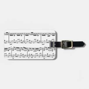 Etiqueta De Bagagem Tag branco da bagagem da partitura