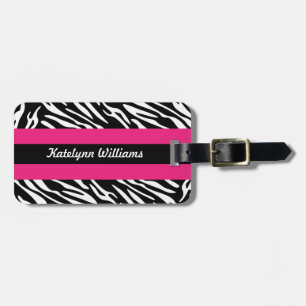 Etiqueta De Bagagem Tag branco preto personalizado da bagagem da