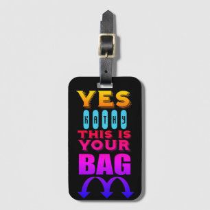 Etiqueta De Bagagem Tag conhecido personalizado engraçado da bagagem