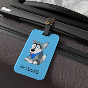 Etiqueta De Bagagem Tag customizável da bagagem do rouco Siberian