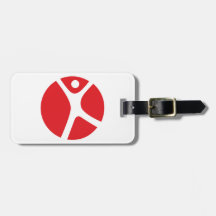 Tag da bagagem com a correia de couro para o