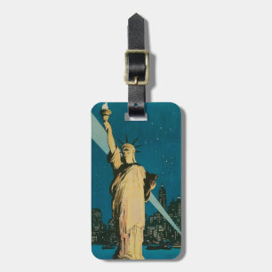 Etiqueta De Bagagem Tag da bagagem com impressão da estátua da