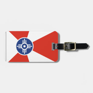 Etiqueta De Bagagem Tag da bagagem da bandeira da TIC de Wichita