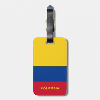 Etiqueta De Bagagem Tag da bagagem da bandeira de Colômbia