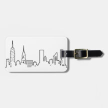 Tag da bagagem da skyline de NYC