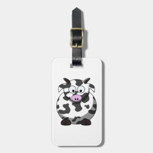 Etiqueta De Bagagem Tag da bagagem da vaca dos desenhos animados