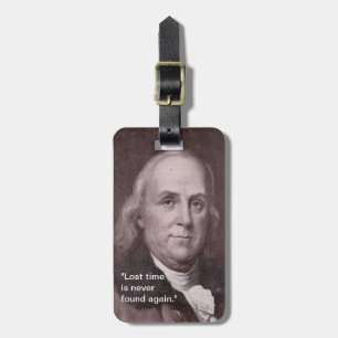 Etiqueta De Bagagem Tag da bagagem de Ben Franklin