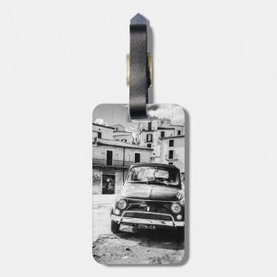 Etiqueta De Bagagem Tag da bagagem de Fiat 500, carro italiano