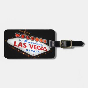 Etiqueta De Bagagem Tag da bagagem de Las Vegas (impressão da chita)