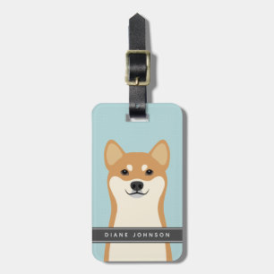 Etiqueta De Bagagem Tag da bagagem do cão de Shiba Inu