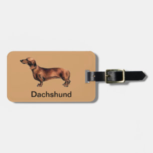 Etiqueta De Bagagem Tag da bagagem do cão do Dachshund