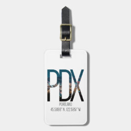 Etiqueta De Bagagem Tag da bagagem do código do aeroporto de PDX