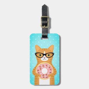 Etiqueta De Bagagem Tag da bagagem do gato de gato malhado